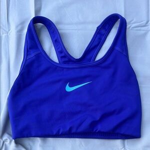 Nike Blue Sports Bra Racerback Medium Support